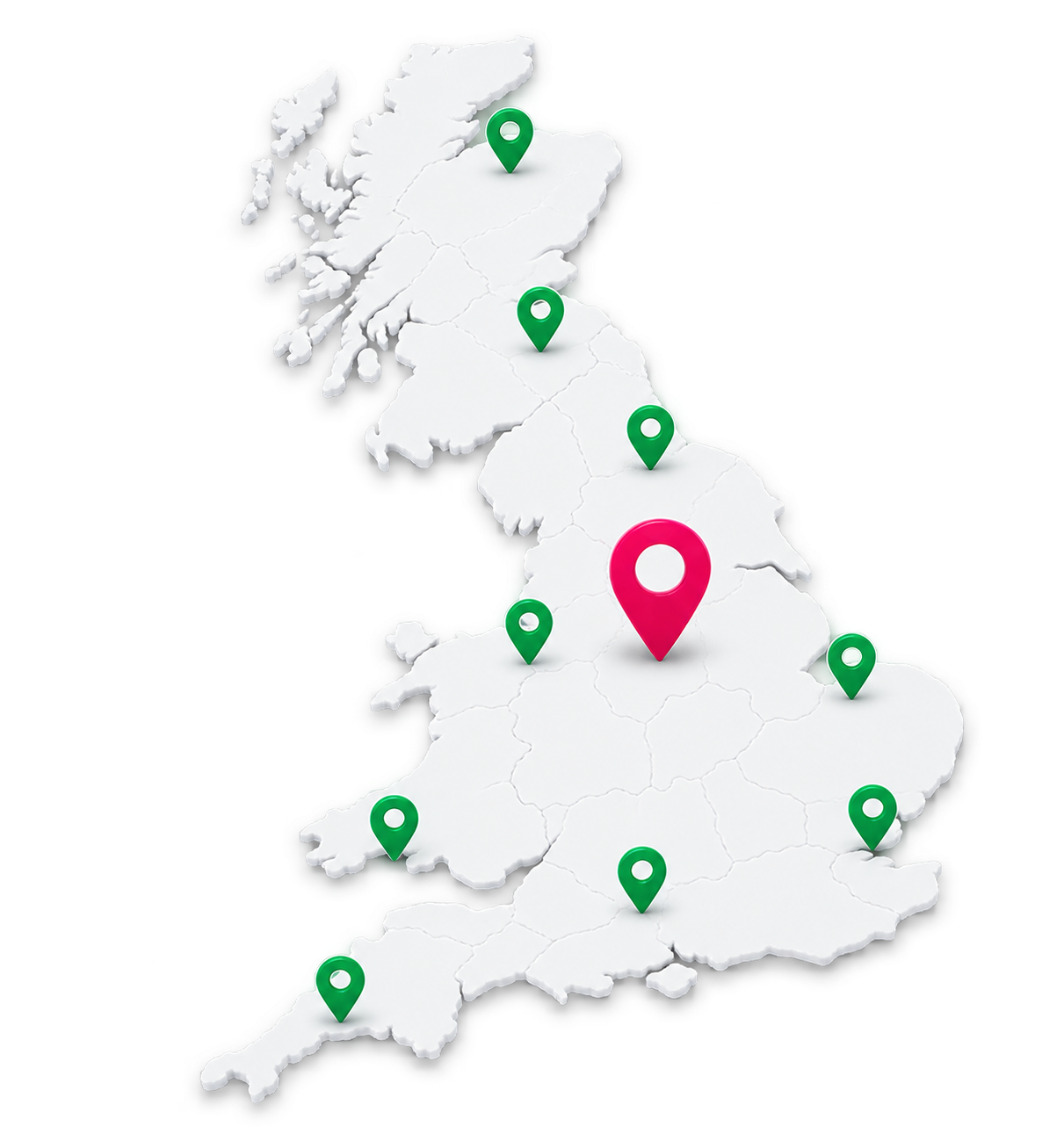 Lesson Now driving instructor coverage across the United Kingdom