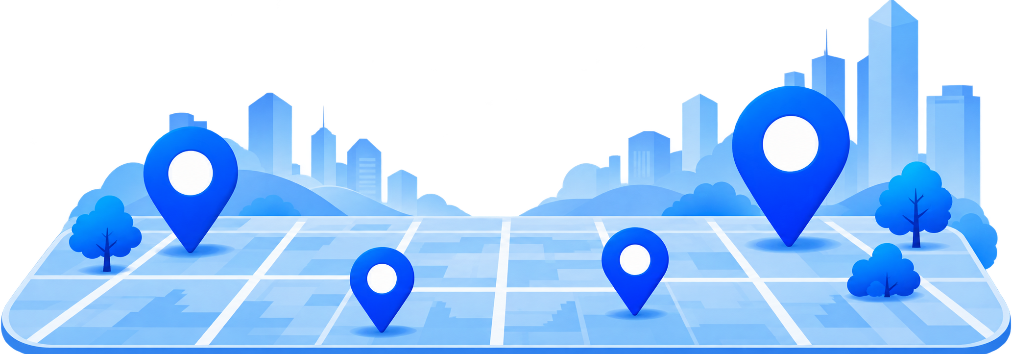 Map pins showing nearby Lesson Now driving instructors