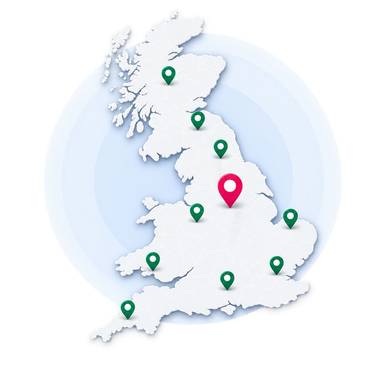 UK driving lesson coverage map